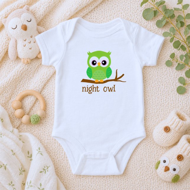 Body Para Bebé Búho Nocturno Adorable  (Subido por el creador)