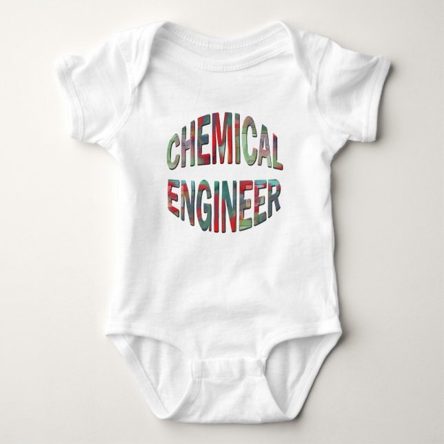 Body Para Bebé Bulging Chemical Engineer Text (Anverso)