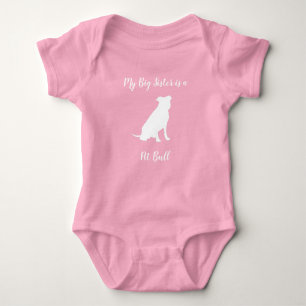 Body Para Bebé Bulldog Baby Shower: Pitbull neutral de género
