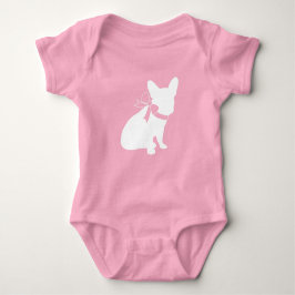 Body Para Bebé Bulldog francés Baby Shower Frenchy Frenchie Pink