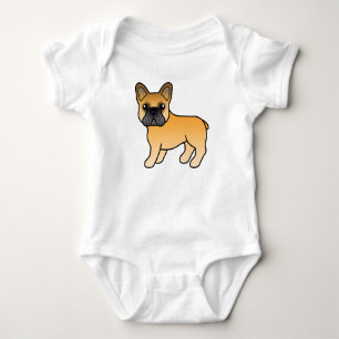 Body Para Bebé Bulldog Francés Ciervo Caricatura de Perro Lindo