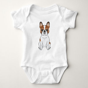 Body Para Bebé Bulldog Francés de Patas Rojas Frenchie Perro Cart