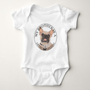 Body Para Bebé Bulldog francés enmascarado Fawn personalizado