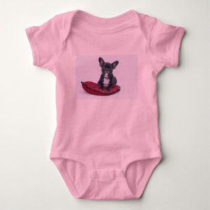 Body Para Bebé Bulldog francés lindo Baby Bodysuit - Perro Adorab