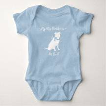 Bulldog Pit Baby Shower Blue Boy Pitbull