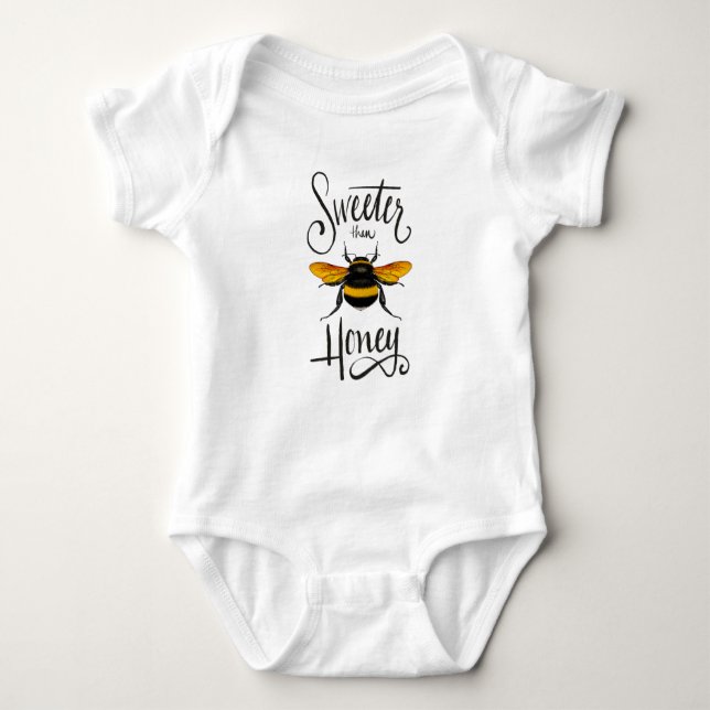 Body Para Bebé Bumblebee Baby Shirt - Más dulce que la miel (Anverso)