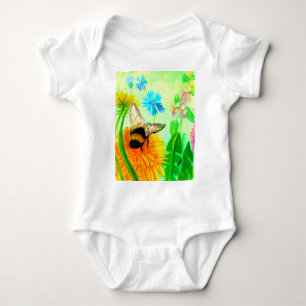 Body Para Bebé Bumblebee en dandelion