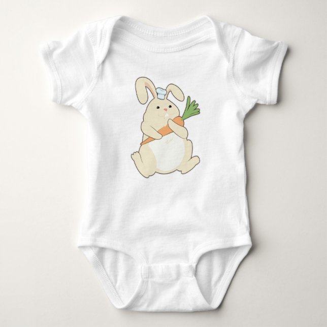 Body Para Bebé Bunny as Cook with Carrot (Anverso)