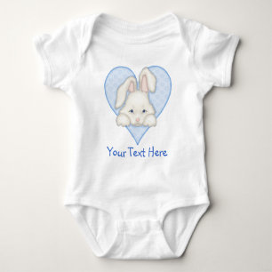 Body Para Bebé Bunny blanco - Azul