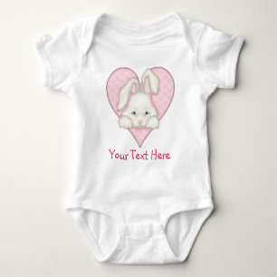 Body Para Bebé Bunny blanco - rosa