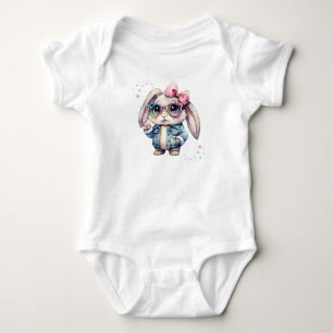 Body Para Bebé Bunny de Guay con gafas y pastel de vaca