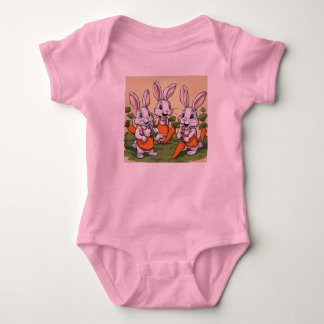 Body Para Bebé Bunny Garden Adventure| Trajes para niños