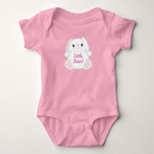 Body Para Bebé Bunny Rabbit Baby Shower Pink