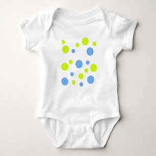 Body Para Bebé Burbujas Felices Funky Amarillas y Azules