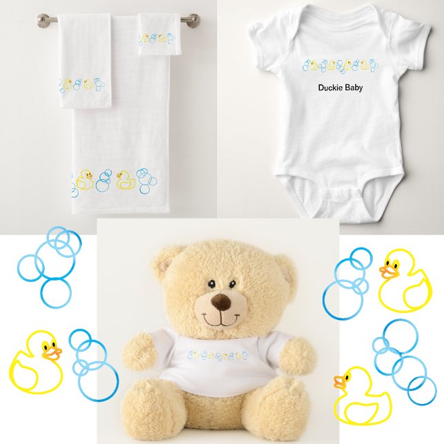 Body Para Bebé Burbujas y polvos Camiseta bebé (Bubbles and Ducks for Baby)