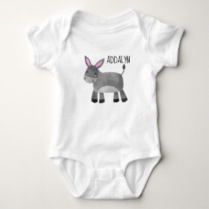 Body Para Bebé Burro Personalizado Lindo para Bebé y Niño Pequeño