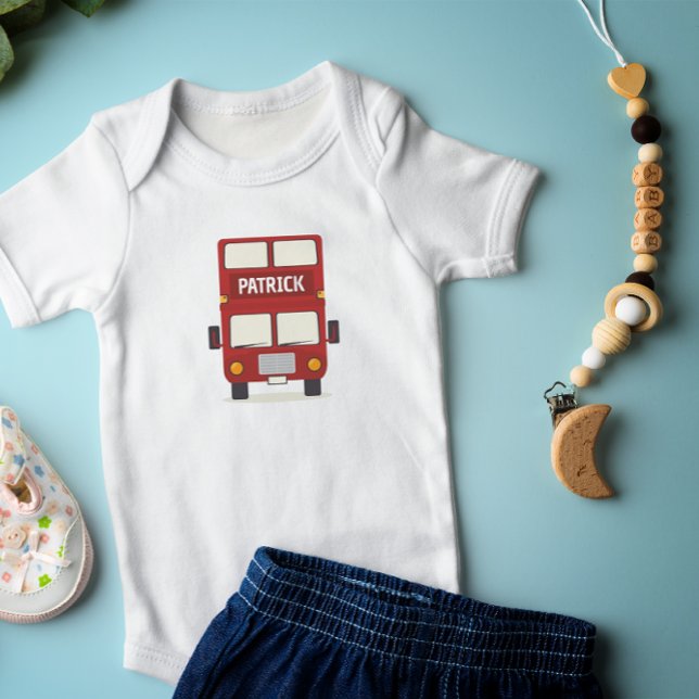 Body Para Bebé Bus rojo de Londres personalizado (Subido por el creador)