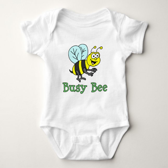 Body Para Bebé Busy Bee Personalizado (Anverso)