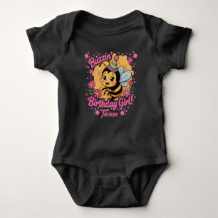 Body Para Bebé Buzzin 'Birthday Chica Bee Theme Cute Bee Lover