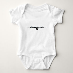 Body Para Bebé C-130 Hércules - Grunge