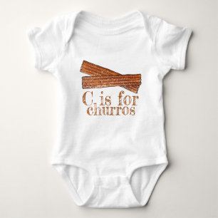 Body Para Bebé C es para CHURROS Churro Pastry Alphabet ABCs