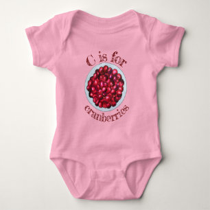 Body Para Bebé C es para Cranberries New England Cranberry Bog