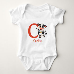 Body Para Bebé C es para Personalizar Vaquita Adorable