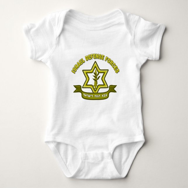 Body Para Bebé CA - Insignias de las fuerzas de defensa de Israel (Anverso)