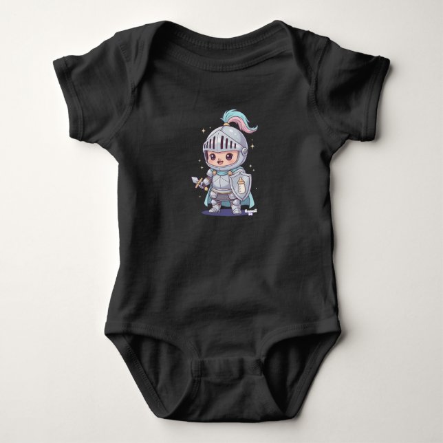 Body Para Bebé Caballero Medieval Kawaii Be (Anverso)