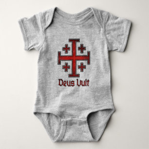 Body Para Bebé Caballero Templario Cruzada Cruz Cristiana Jerusal