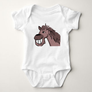 Body Para Bebé Caballo de dibujos animados sonriente divertido | 