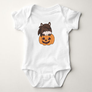 Body Para Bebé Caballo En Calabaza Caballos Dulces Feliz Bebé Hal
