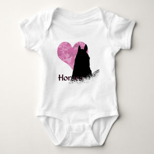 Body Para Bebé Caballo I (camo rosa)