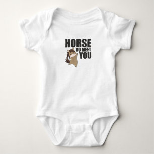 Body Para Bebé Caballo Para Conocerte Lindo Poni Jinete