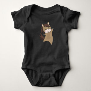 Body Para Bebé Caballo Poni Jinete Animales Lindos Marrón