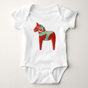 Body Para Bebé Caballo rojo de Dala del sueco