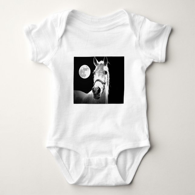 Body Para Bebé Caballo y luna (Anverso)