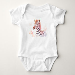 Body Para Bebé Cabeza de cebra de bebé dulce, animales de safari,