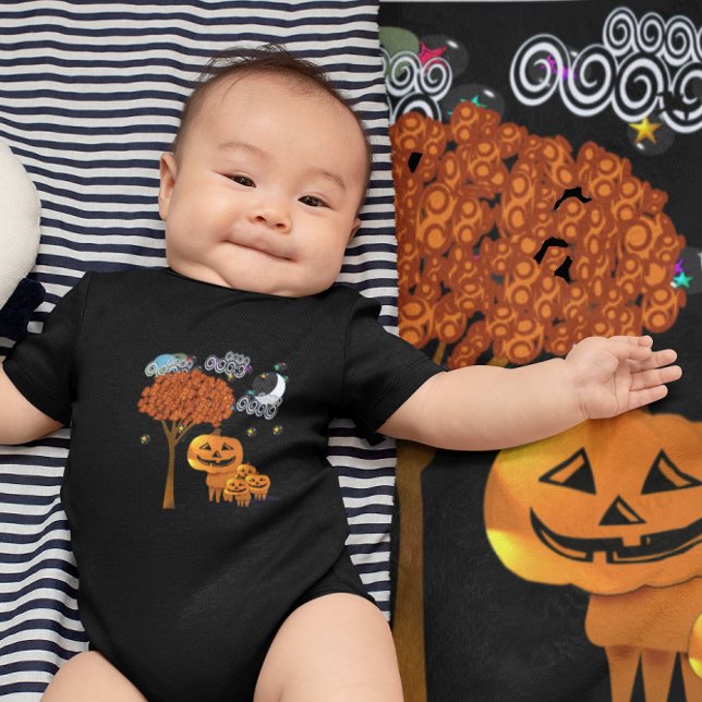 Body Para Bebé Cabezas de calabaza de Halloween - camiseta (Subido por el creador)