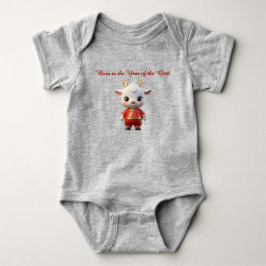 Body Para Bebé Cabra bebé adorable nacida en el año de la cabra