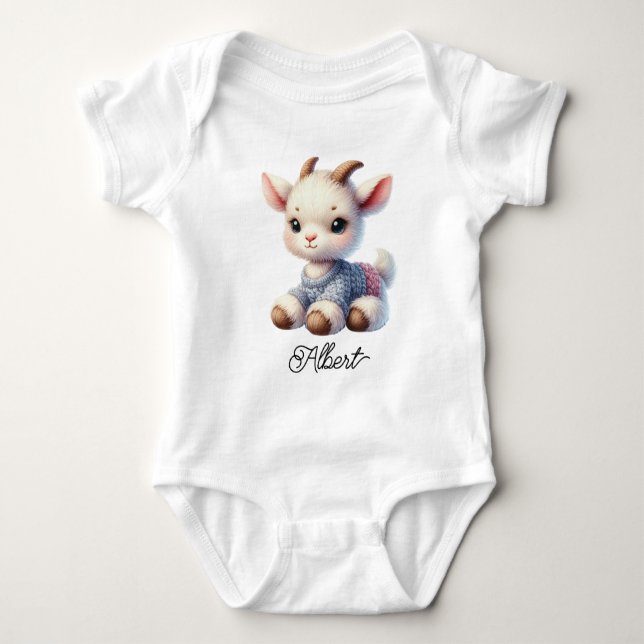 Body Para Bebé Cabrito Adorable (Anverso)