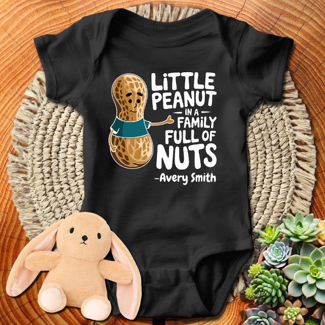 Body Para Bebé Cacahuete gracioso en una familia llena de nueces (Subido por el creador)