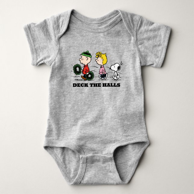 Body Para Bebé Cacahuetes | Charlie Brown, Sally y Snoopy (Anverso)
