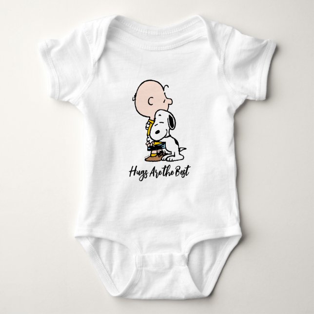 Body Para Bebé Cacahuetes | Charlie Brown y Snoopy Hug (Anverso)
