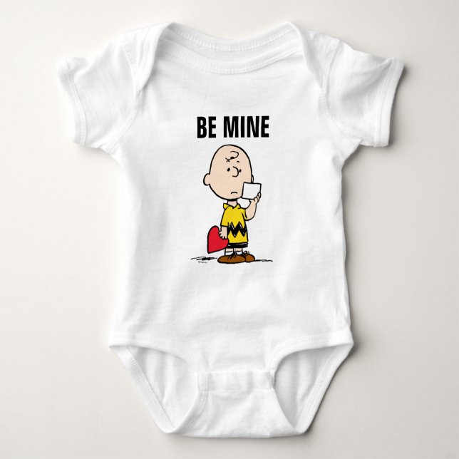 Body Para Bebé Cacahuetes | El día de San Valentín Charlie Brown  (Anverso)