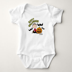 Body Para Bebé Cacahuetes   Feliz Halloween Linus
