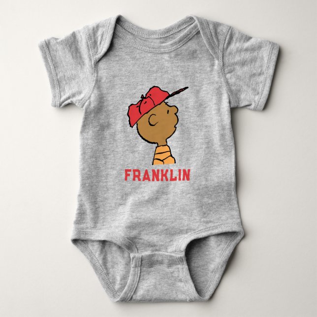 Body Para Bebé Cacahuetes | Gorra de béisbol de Franklin (Anverso)