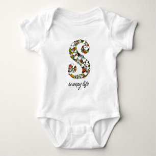 Body Para Bebé Cacahuetes   S es para Snoopy