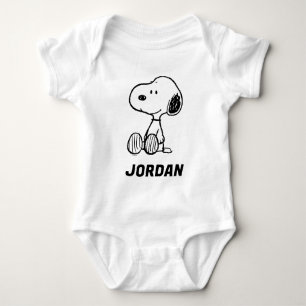 Body Para Bebé Cacahuetes   Snoopy Añadir tu nombre