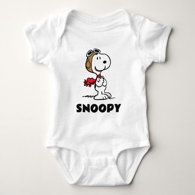 Body Para Bebé Cacahuetes | Snoopy El Hielo Volador (Anverso)